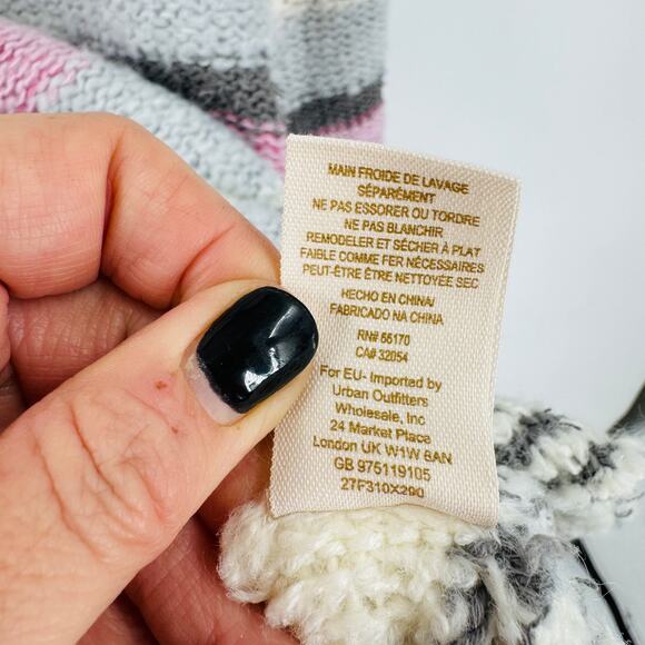 Free People Montmartre Pullover Striped Knit Boat Neck Wool Blend Size L Large - Picture 6 of 8